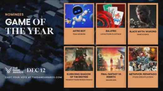 Siapa Juara GOTY The Game Awards 2024? Ini Prediksinya!